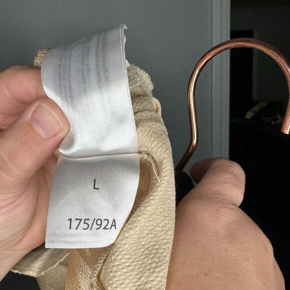 Finders Keepers Gabriella Cami Champagne Color Cross Back Tie Party size Large - Picture 10 of 11